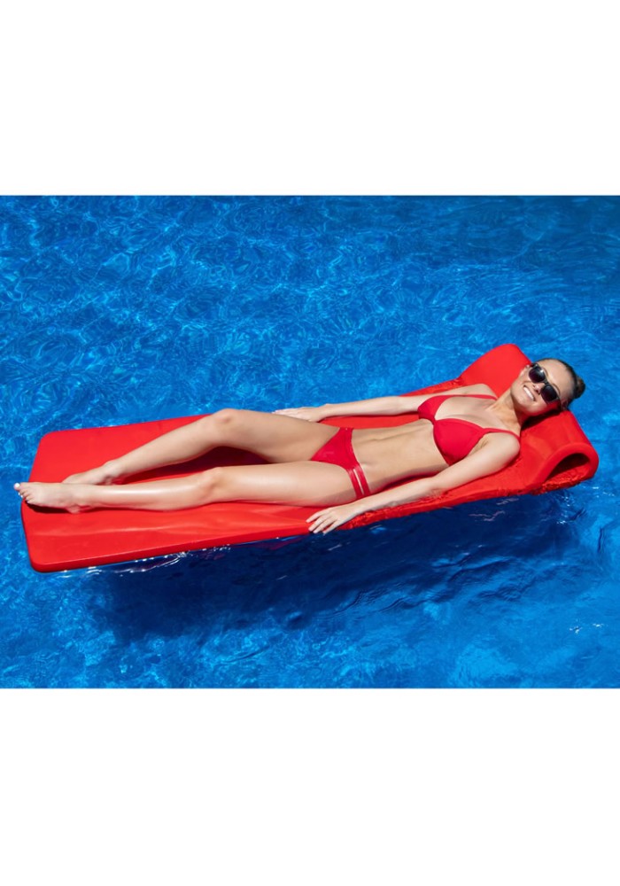 SWIMLINE SOFSKIN RED FLOATING MATTRESS  (70"x25"x1.25")